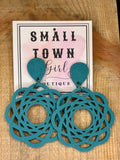 Circle Wooden Earrings