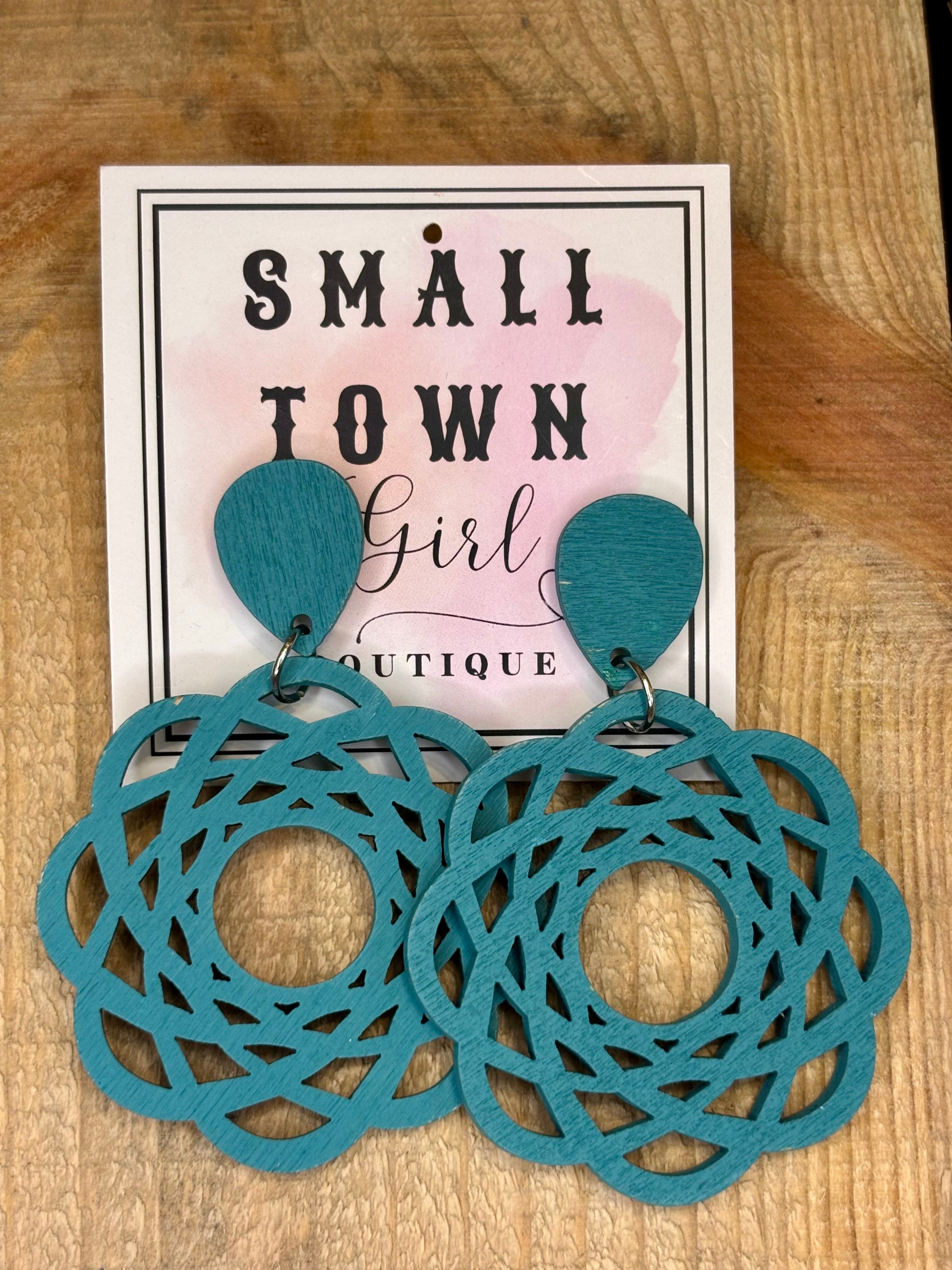 Circle Wooden Earrings