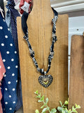 Black Bandanna Necklace