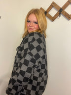 Black Checkered Shacket