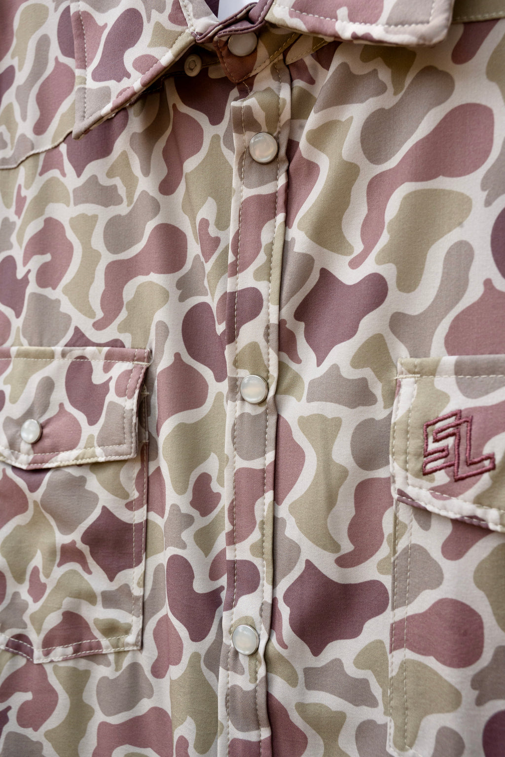 Old School Pearl Snap Camo