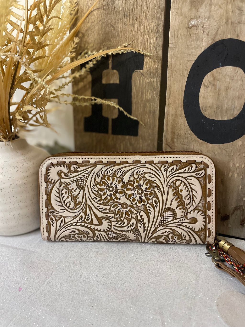 White Miss Western Wallet