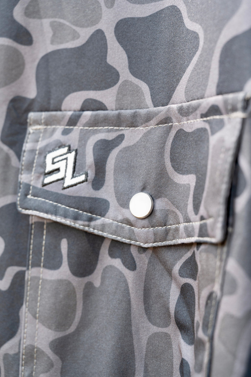 Old School Pearl Snap Camo (Black)