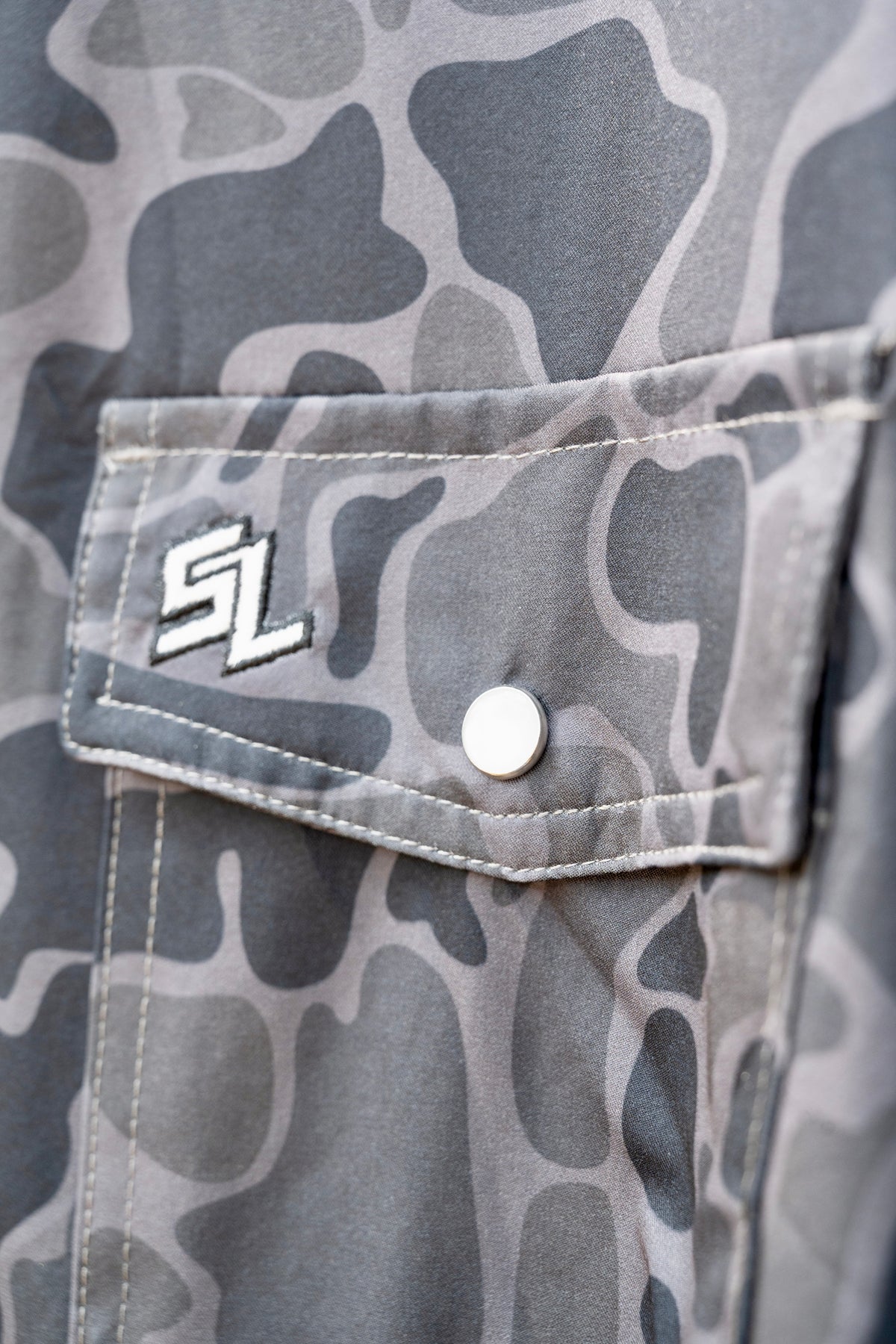 Old School Pearl Snap Camo (Black)