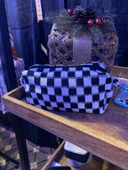 Small Cosmetic Checkered Bag