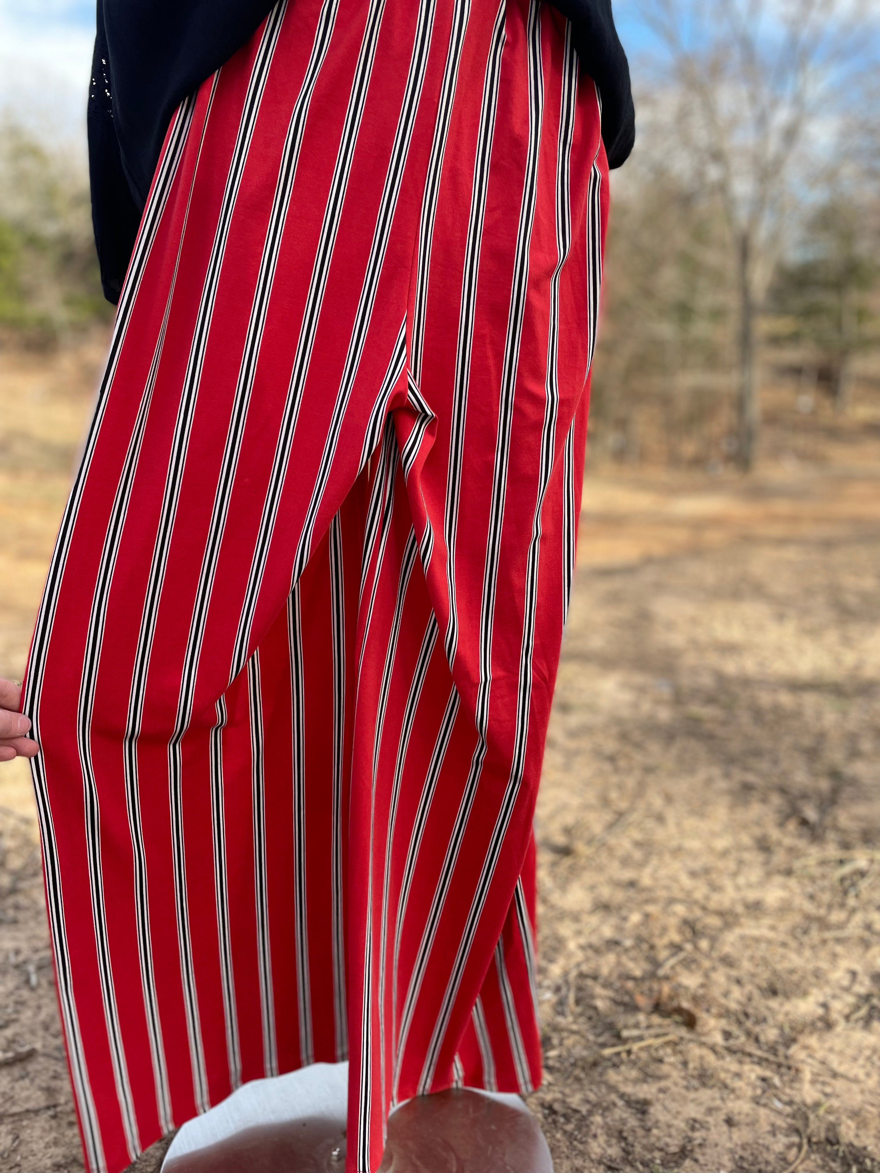 Red Stripped pants